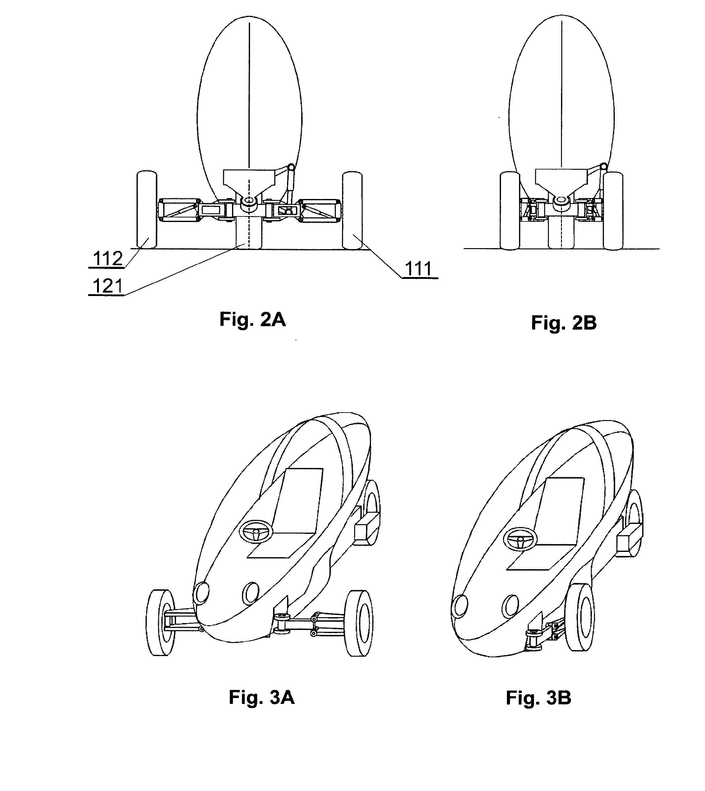 Vehicle having variable track