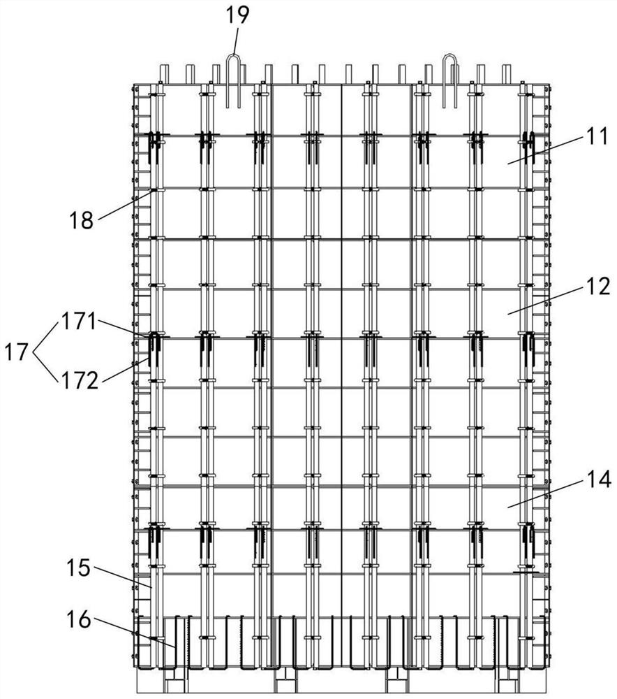 Steel formwork reinforcing device, arc-shaped combined shaping steel formwork and using method thereof