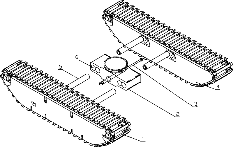 Telescopic mechanism of wetland excavator walking device