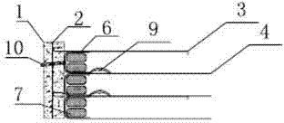 Concrete panel reinforced retaining wall and construction method thereof