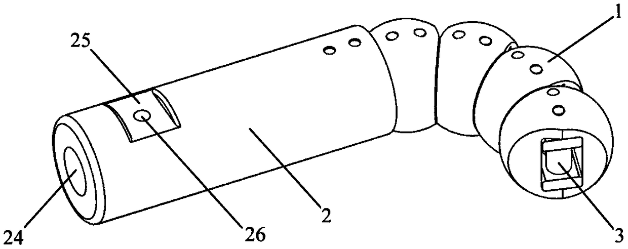 Gear chain type core rod for round pipe bending forming