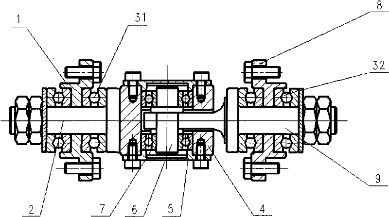 CAC-shaft composite hinge