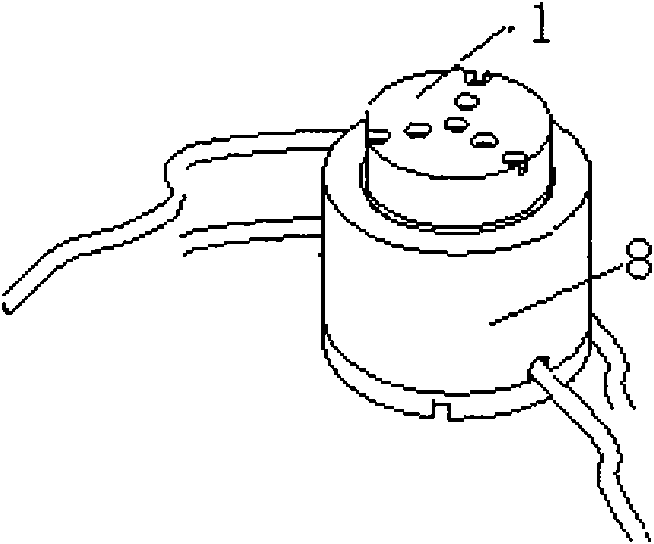 Connector of automatic charging device used for robot