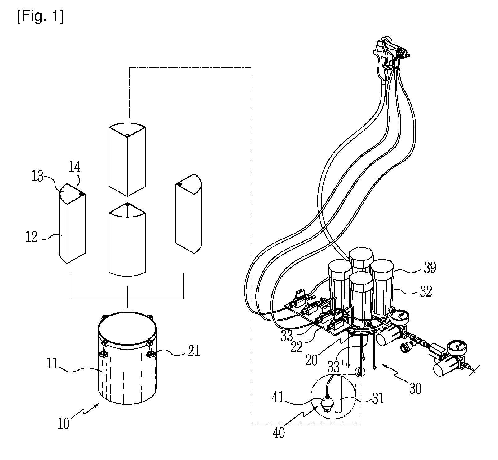 Multi-color paint application apparatus