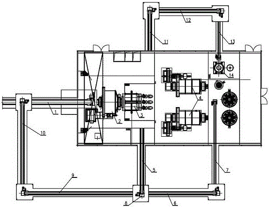 Ore grinding technology production method using hard rocks as ore grinding medium