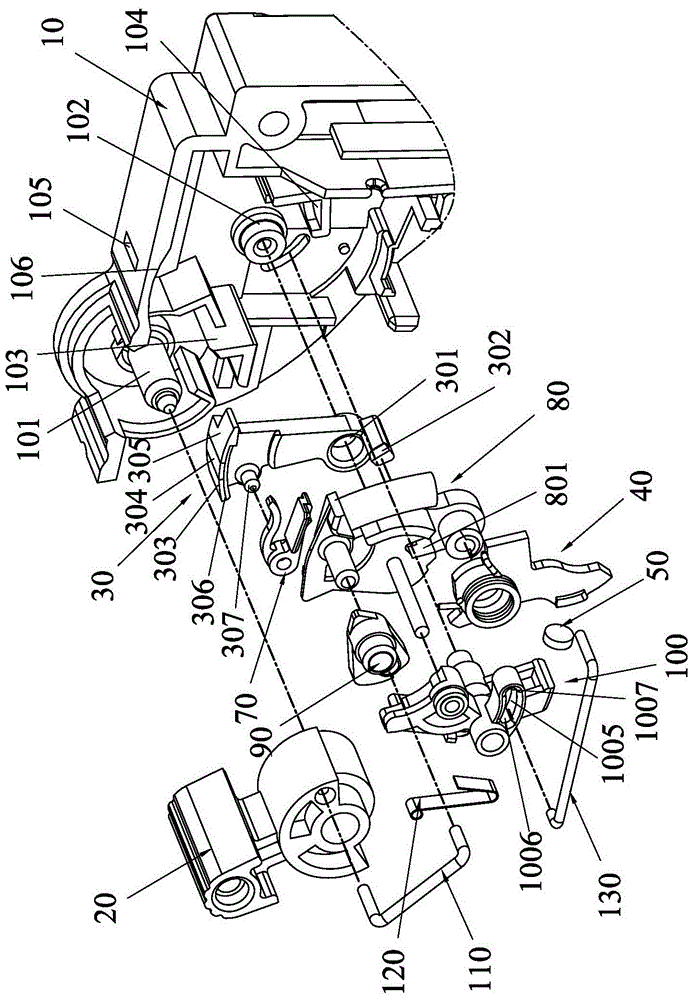 A switch circuit breaker with three-color display