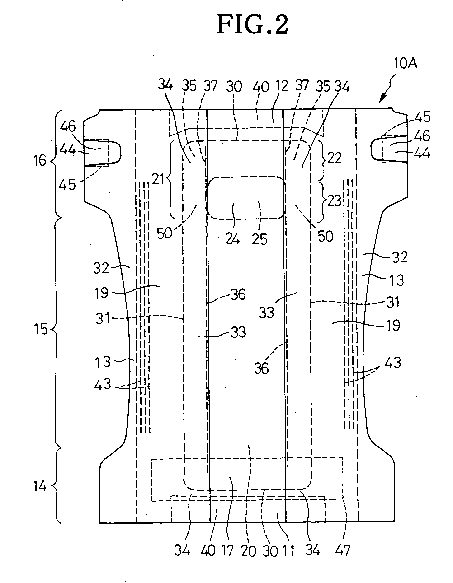 Disposable wearing article