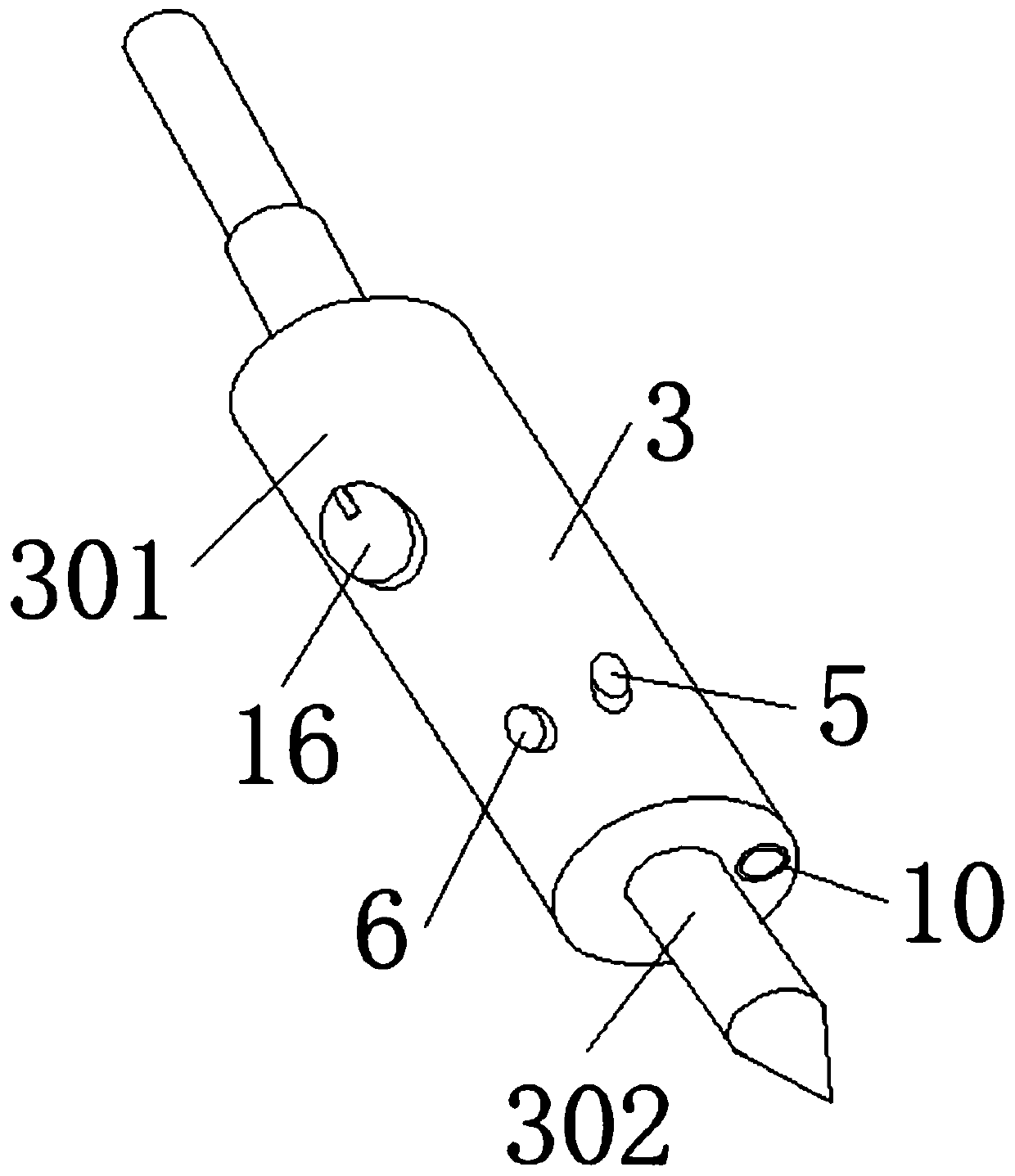 An electric knife integrating scalding and suction