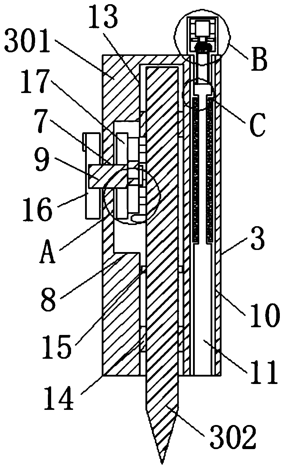 An electric knife integrating scalding and suction