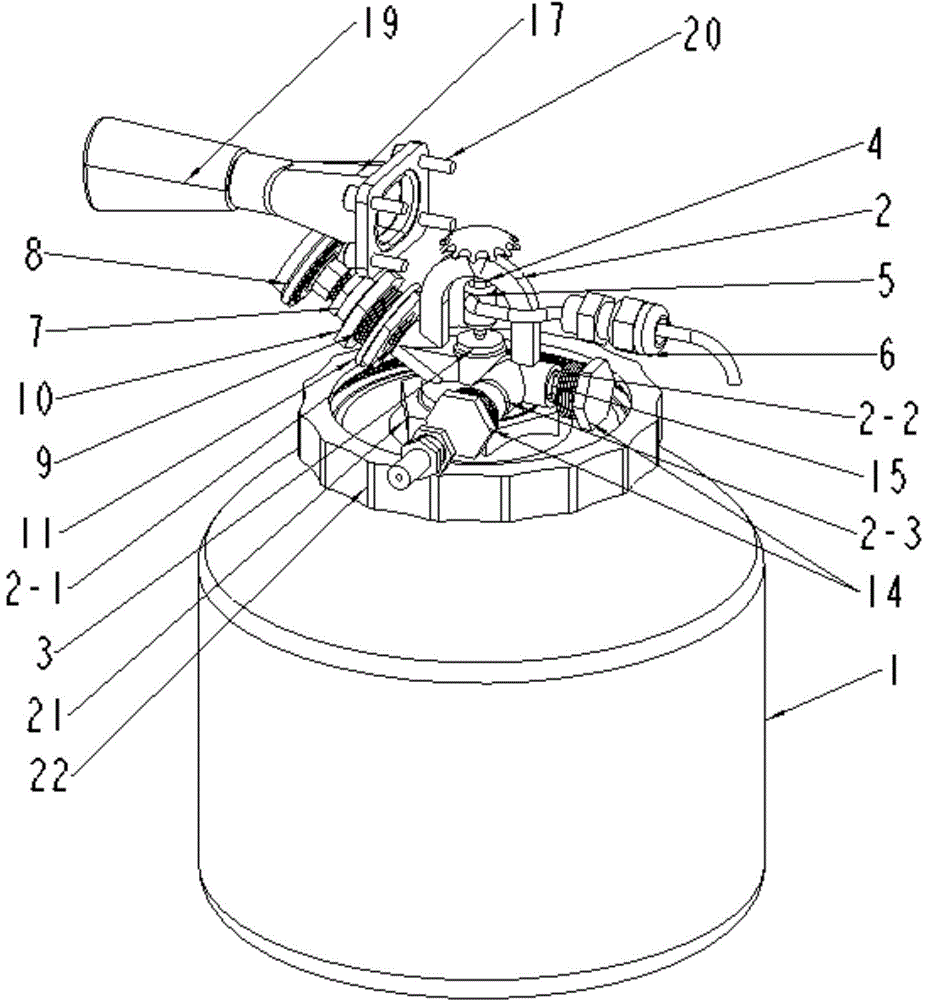 Dry powder fire extinguishing device and method for intelligent inspection equipment in tunnels