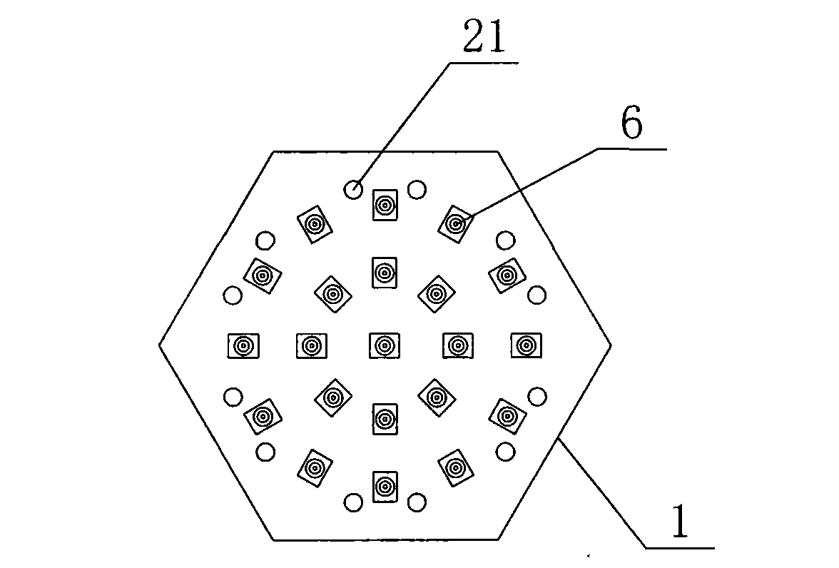 LED (light emitting diode) lamp unit and LED combined lamp