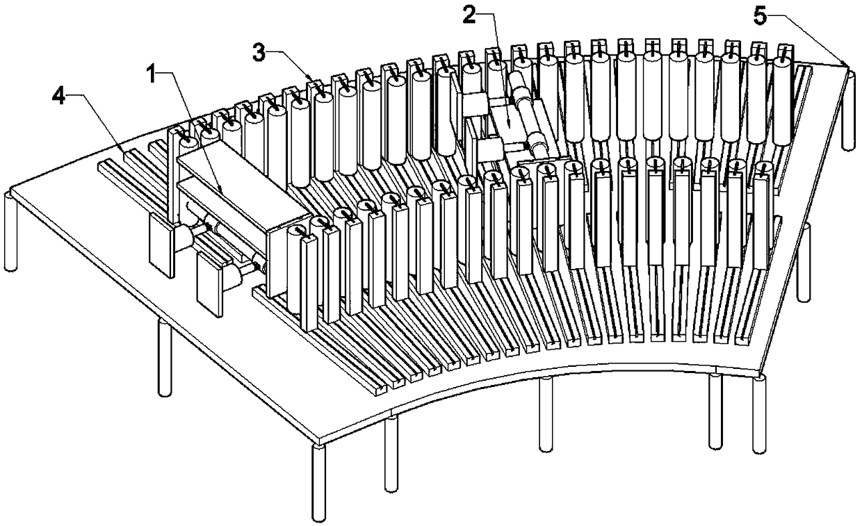 Curve profile pultrusion production traction equipment and method based on traction speed differential motion