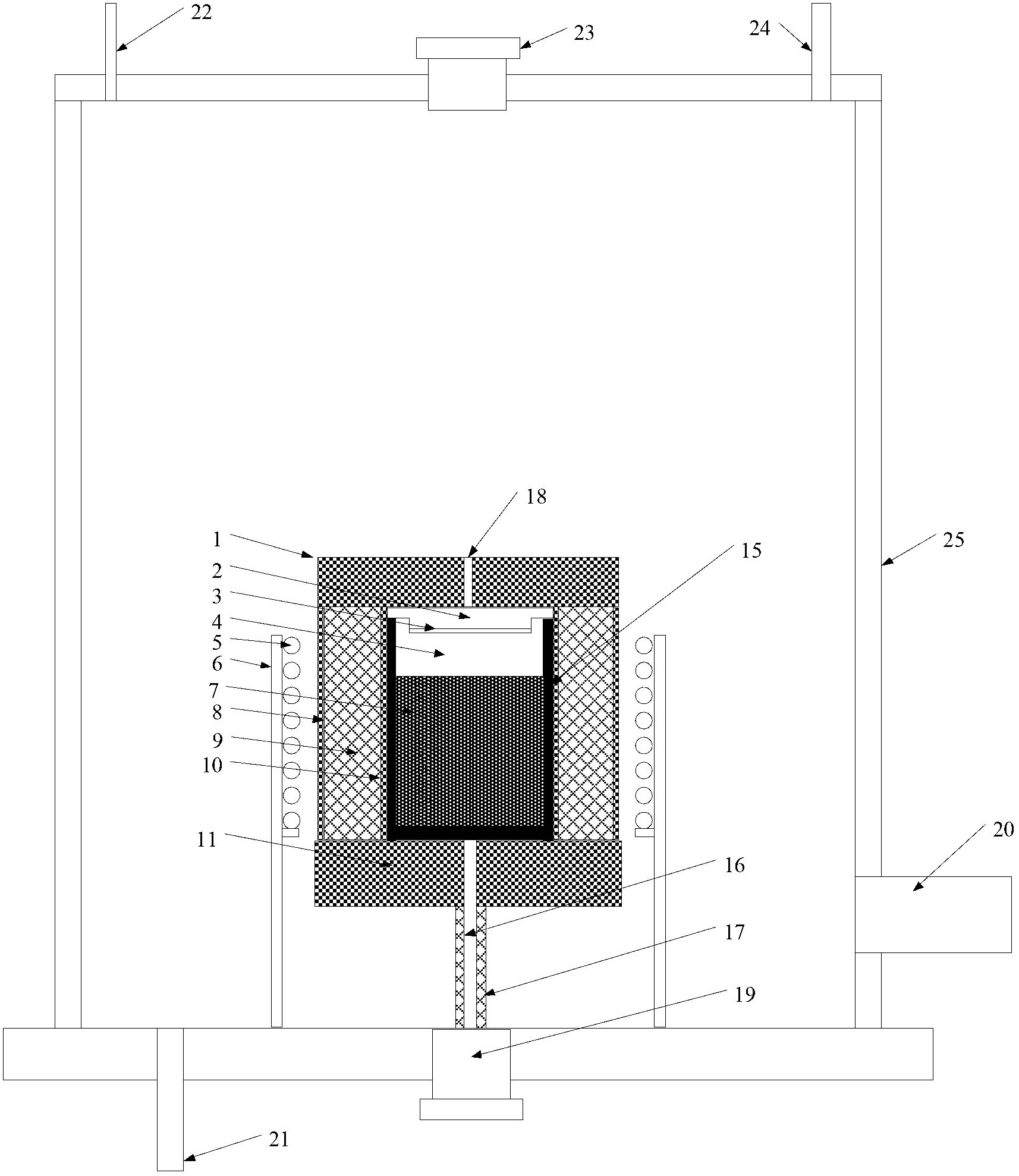 Device for growing zinc oxide crystal