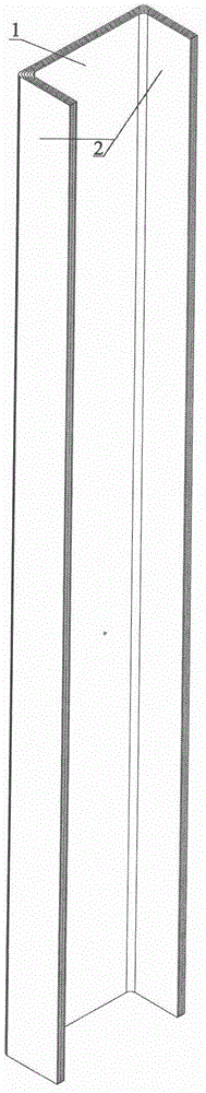 C-shaped wooden structure material for construction and preparation method thereof