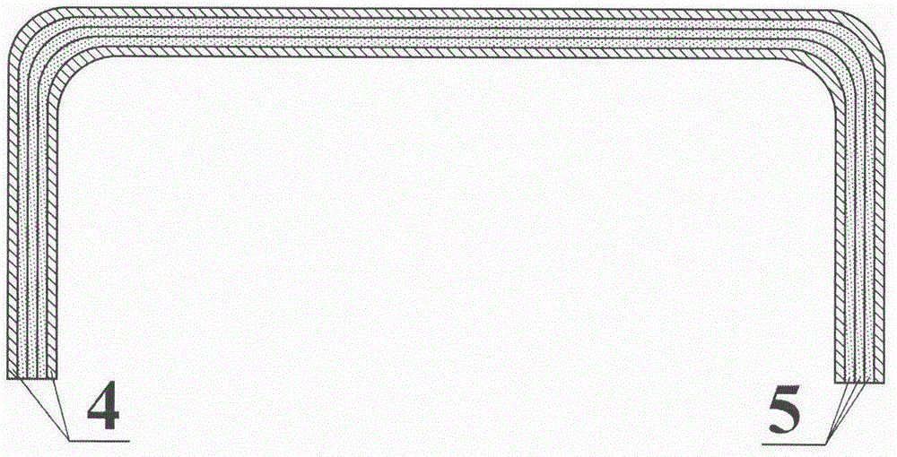 C-shaped wooden structure material for construction and preparation method thereof