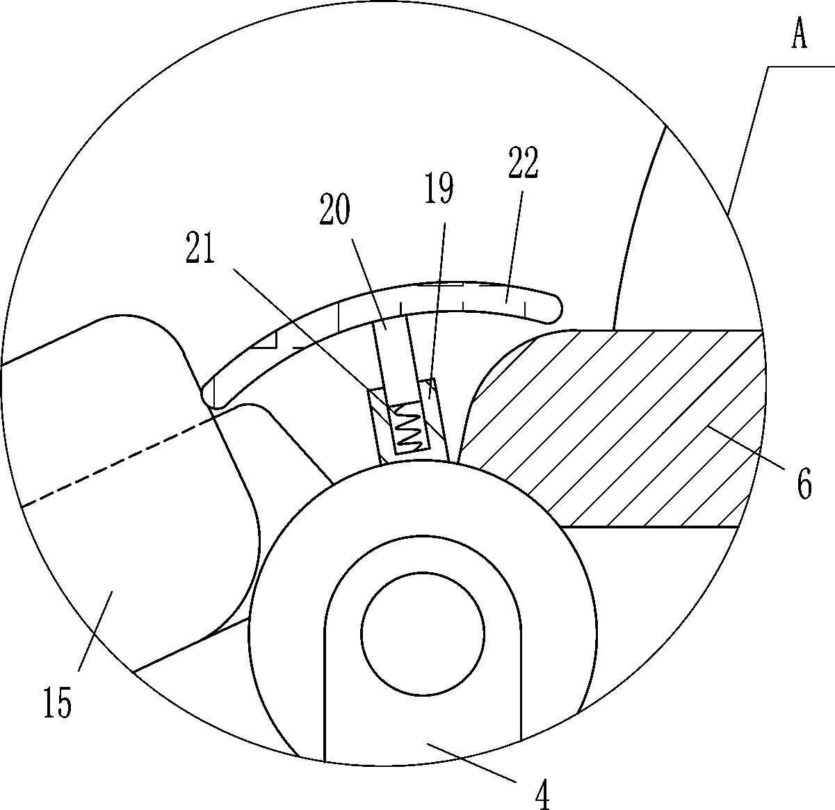 Recovering device specific to patient with leg fracture