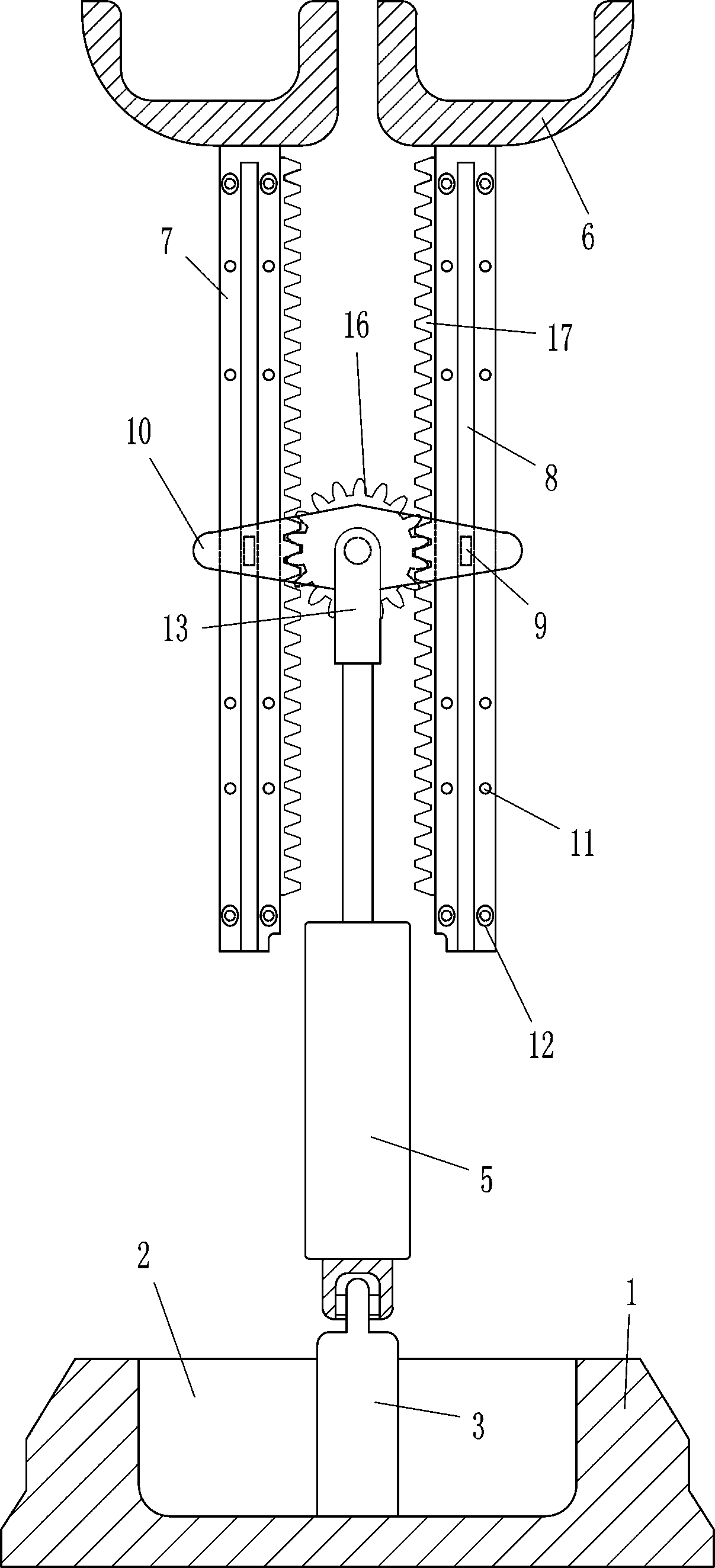 Recovering device specific to patient with leg fracture