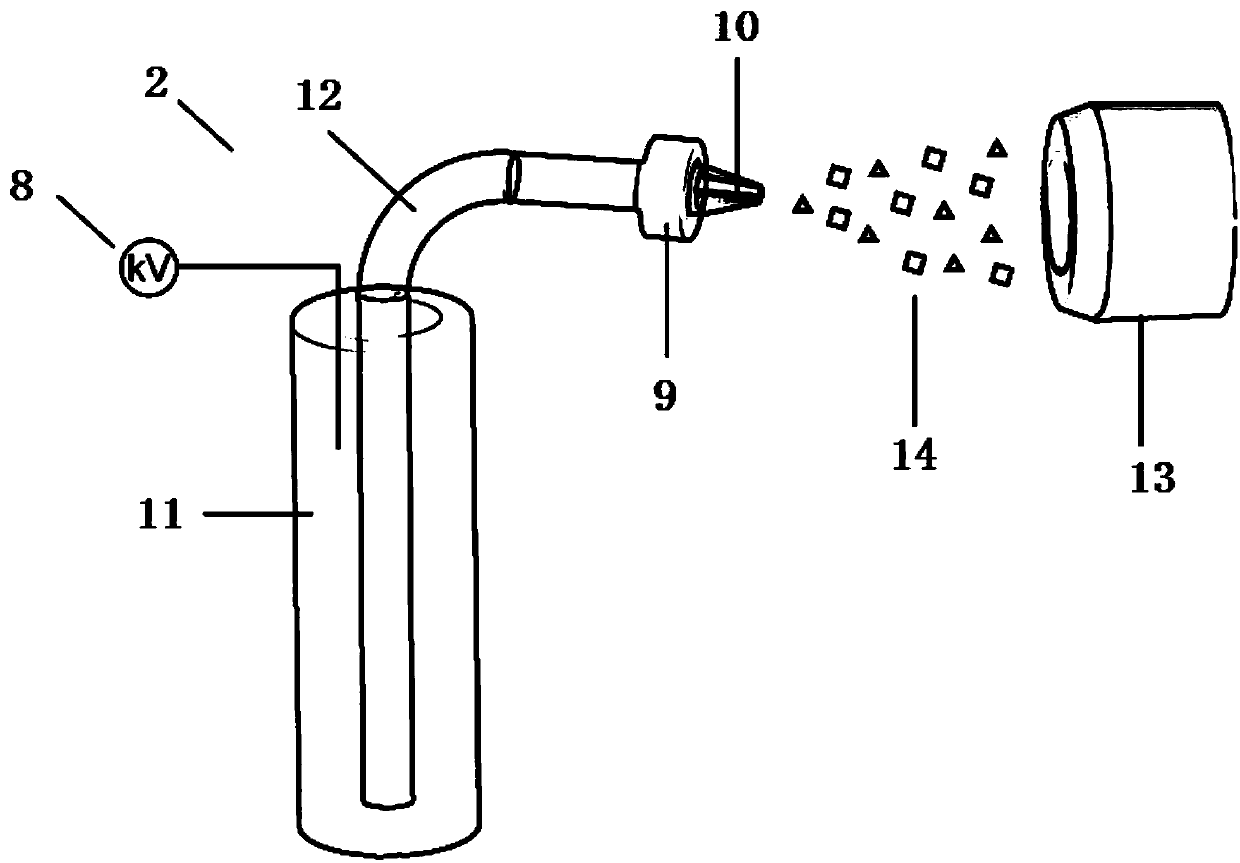 Living body single-cell in-situ lysis and online ionization detection mass spectrum interface apparatus