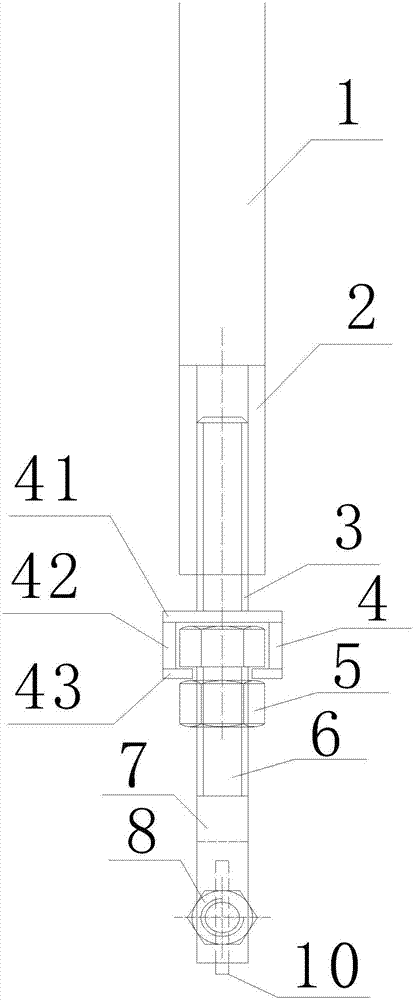 Measuring reflection piece support