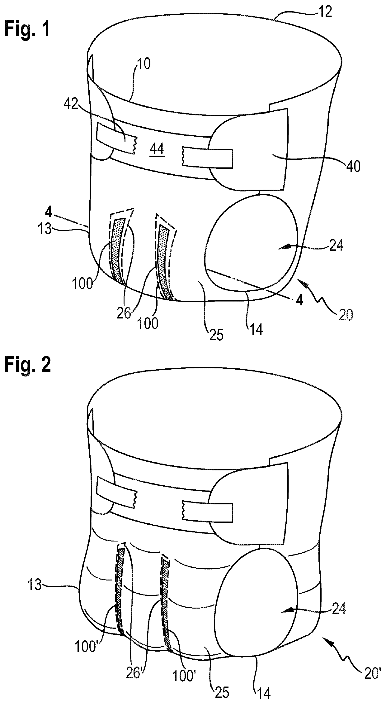 Absorbent articles having channels and wetness indicator