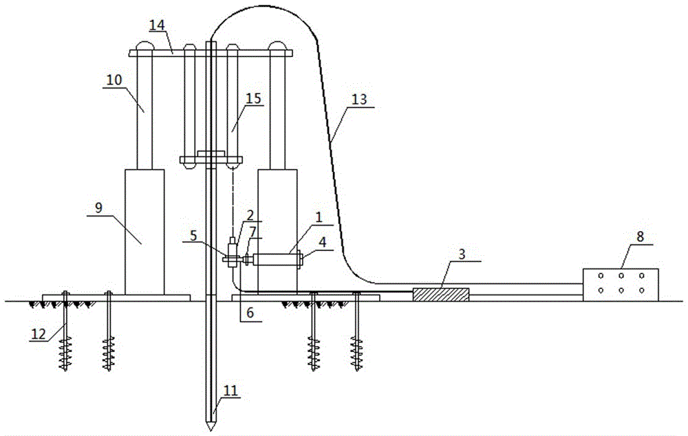 Non-contact depth measurement device for static sounding and application method thereof