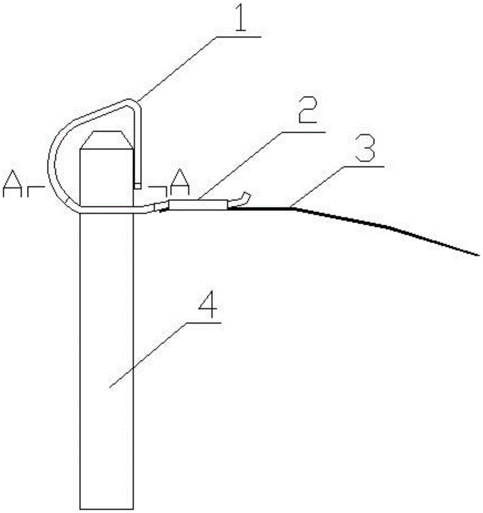 Memory alloy wire installation assembly, connection element used by same and connection element fabrication process