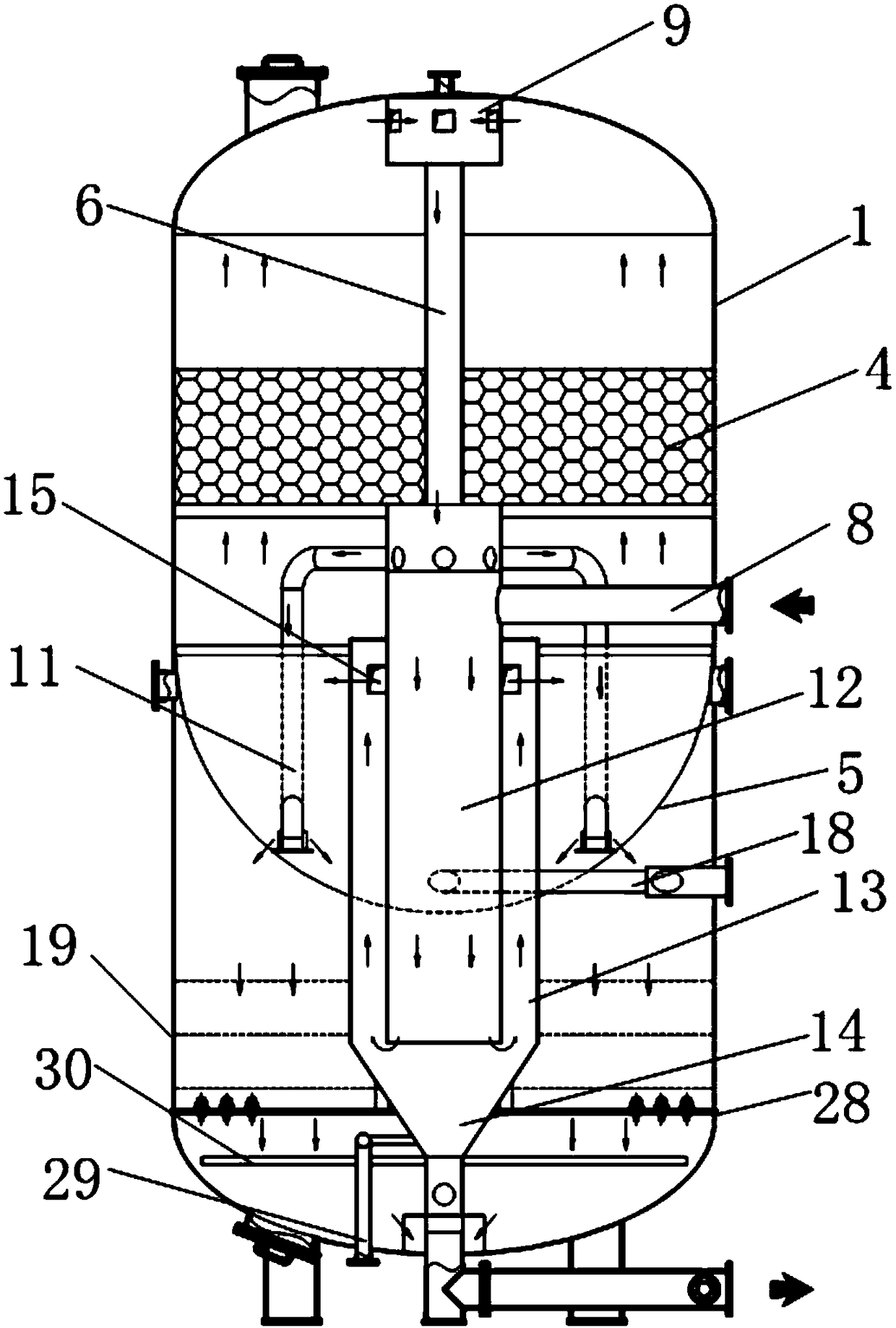 Integrated oil and turbidity removing device