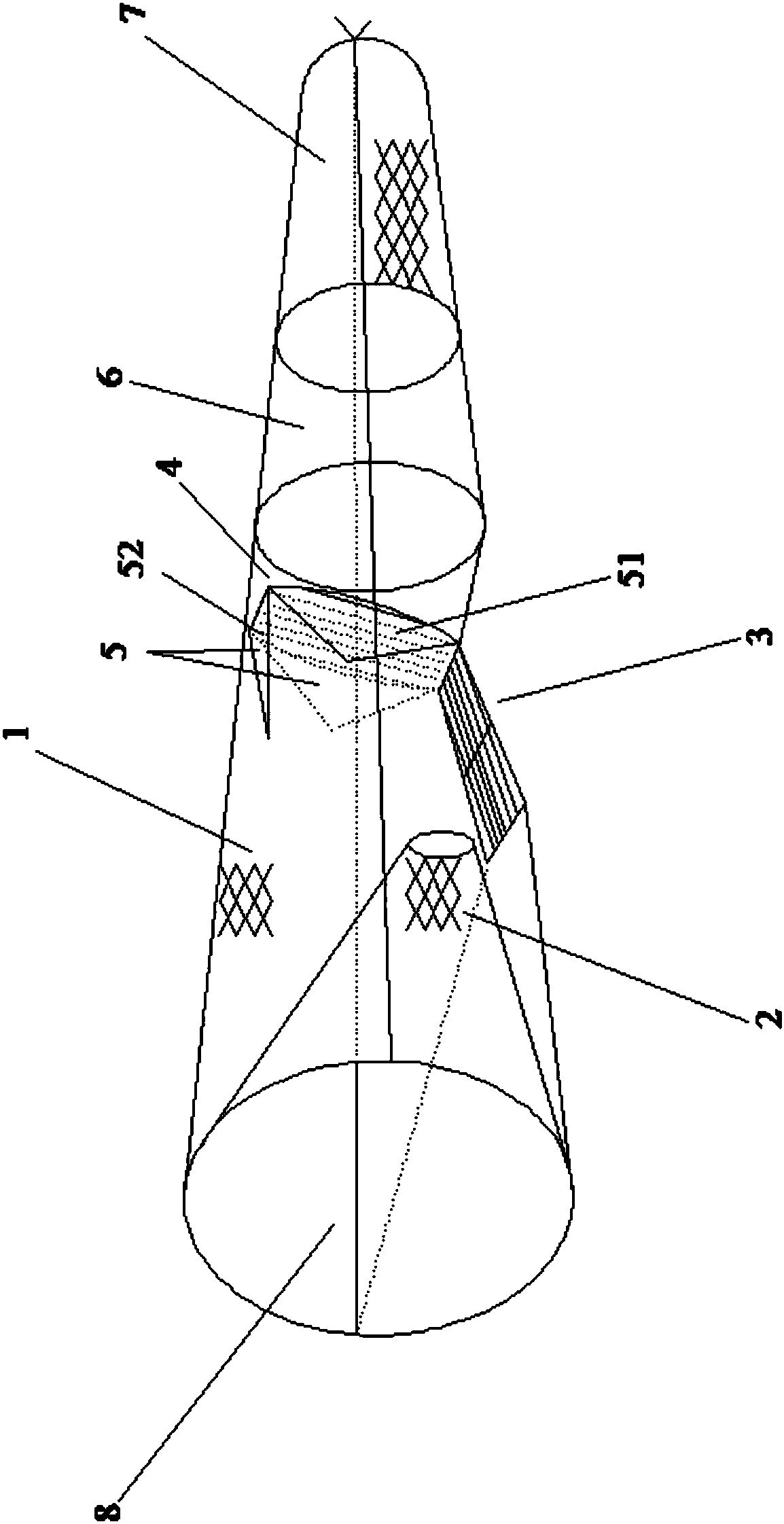 Shrimp trawl selective device