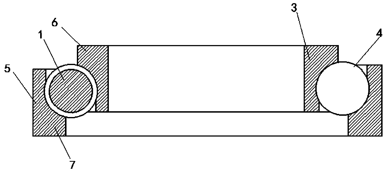 Ball cage and angular contact ball bearing