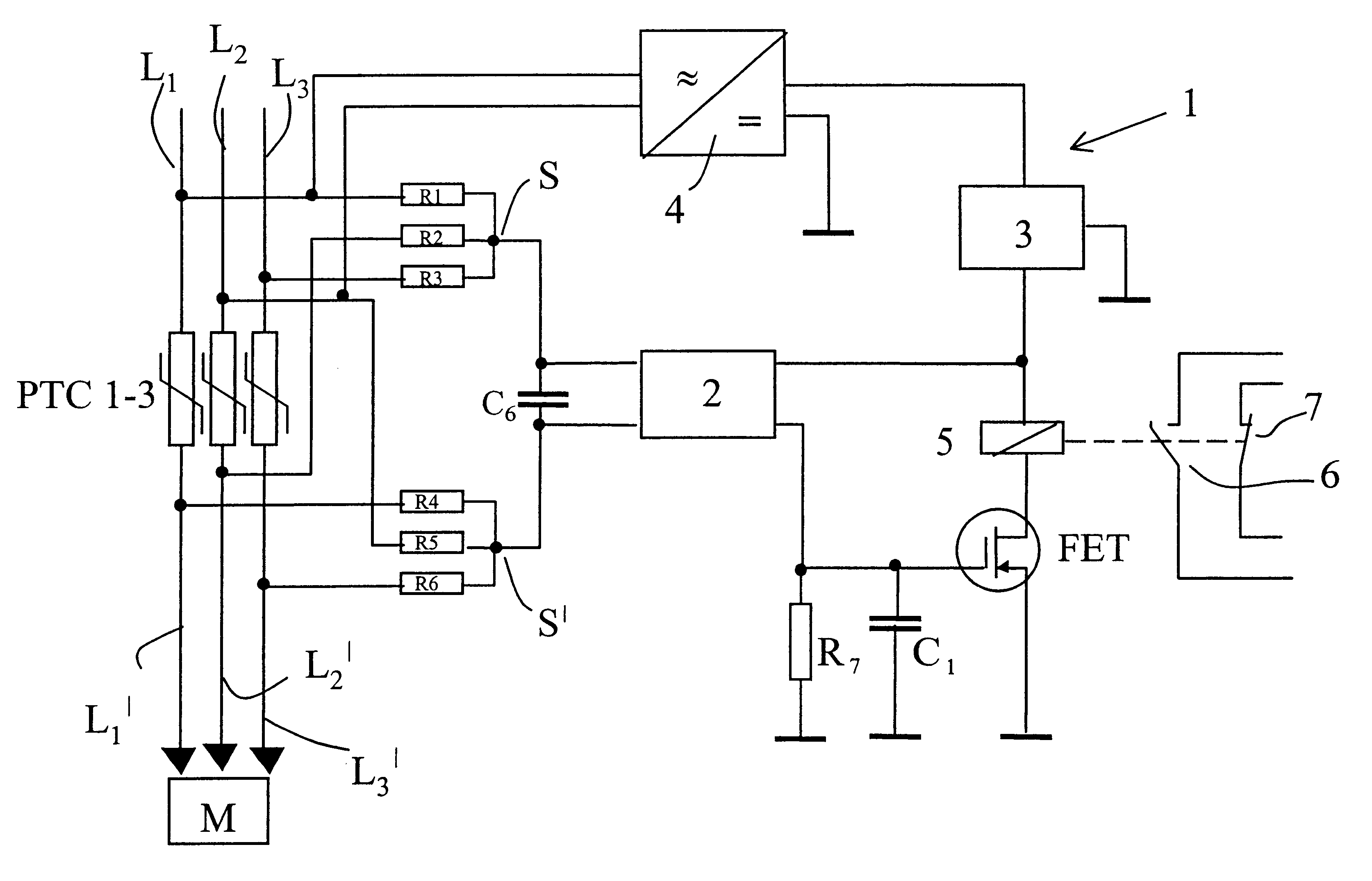 Monitor circuit for a current limiting device