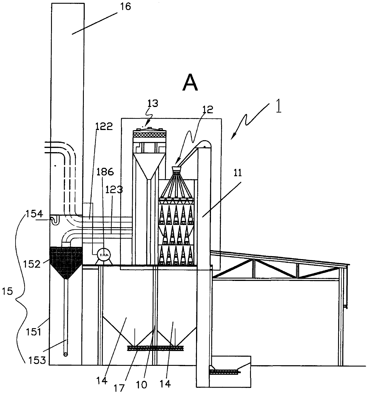 Heat-circulation continuous automated coal pyrolysis method