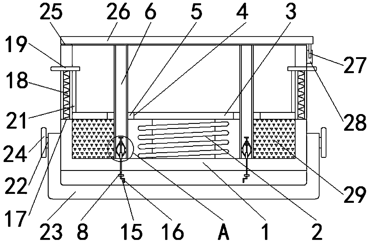 A kind of nut box convenient for arrangement and placement for hardware