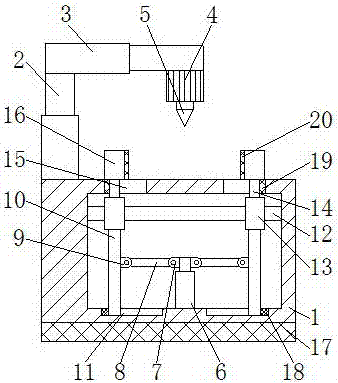 Mould carving machine with good clamping effect