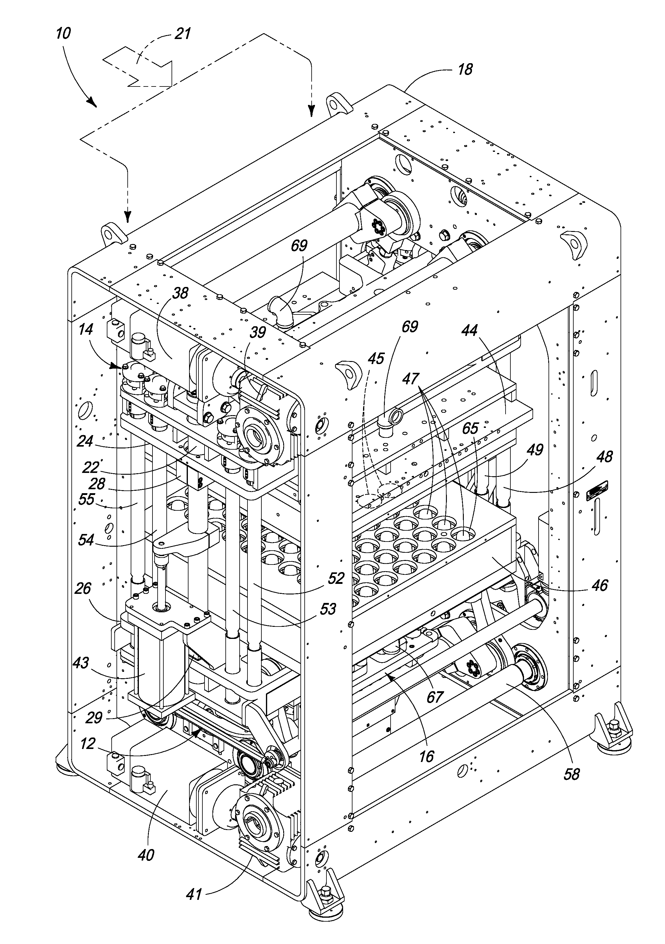 Thermoforming Machine Having Platen Locks and Method