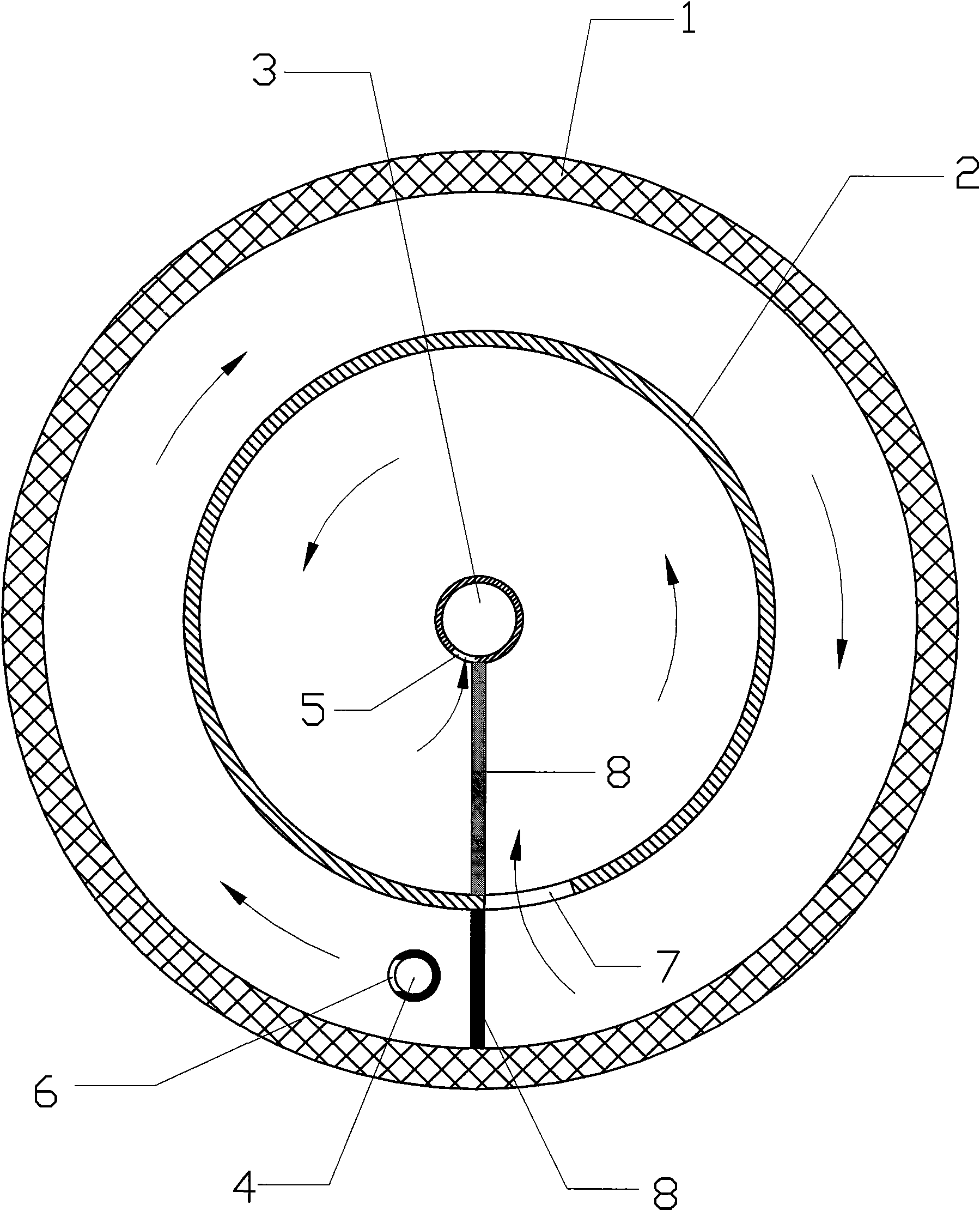 Rotary type culture water purifying device