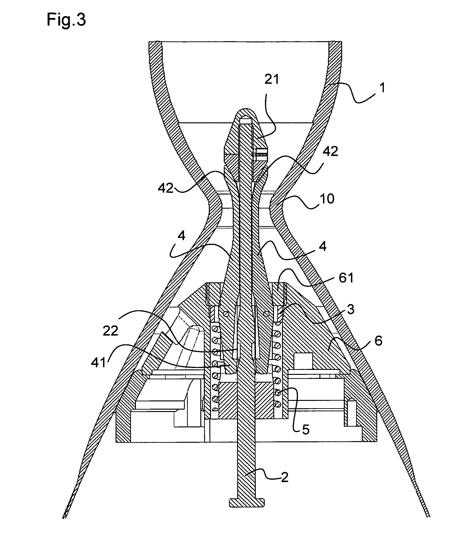 Space shuttle with a device for docking to a satellite