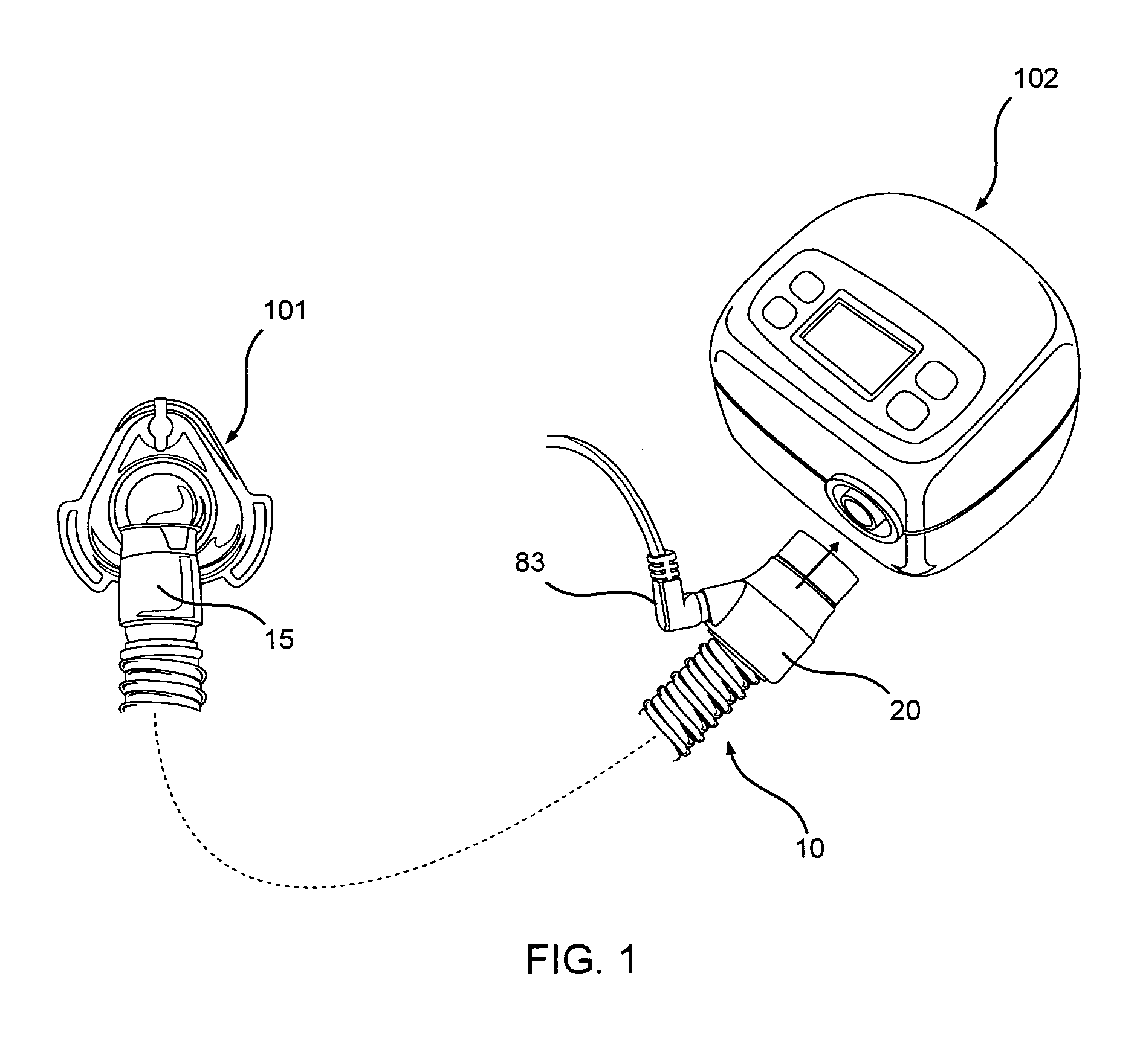 Heated CPAP hose and fitting