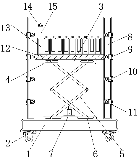 File management bulk transfer shelf and use method thereof