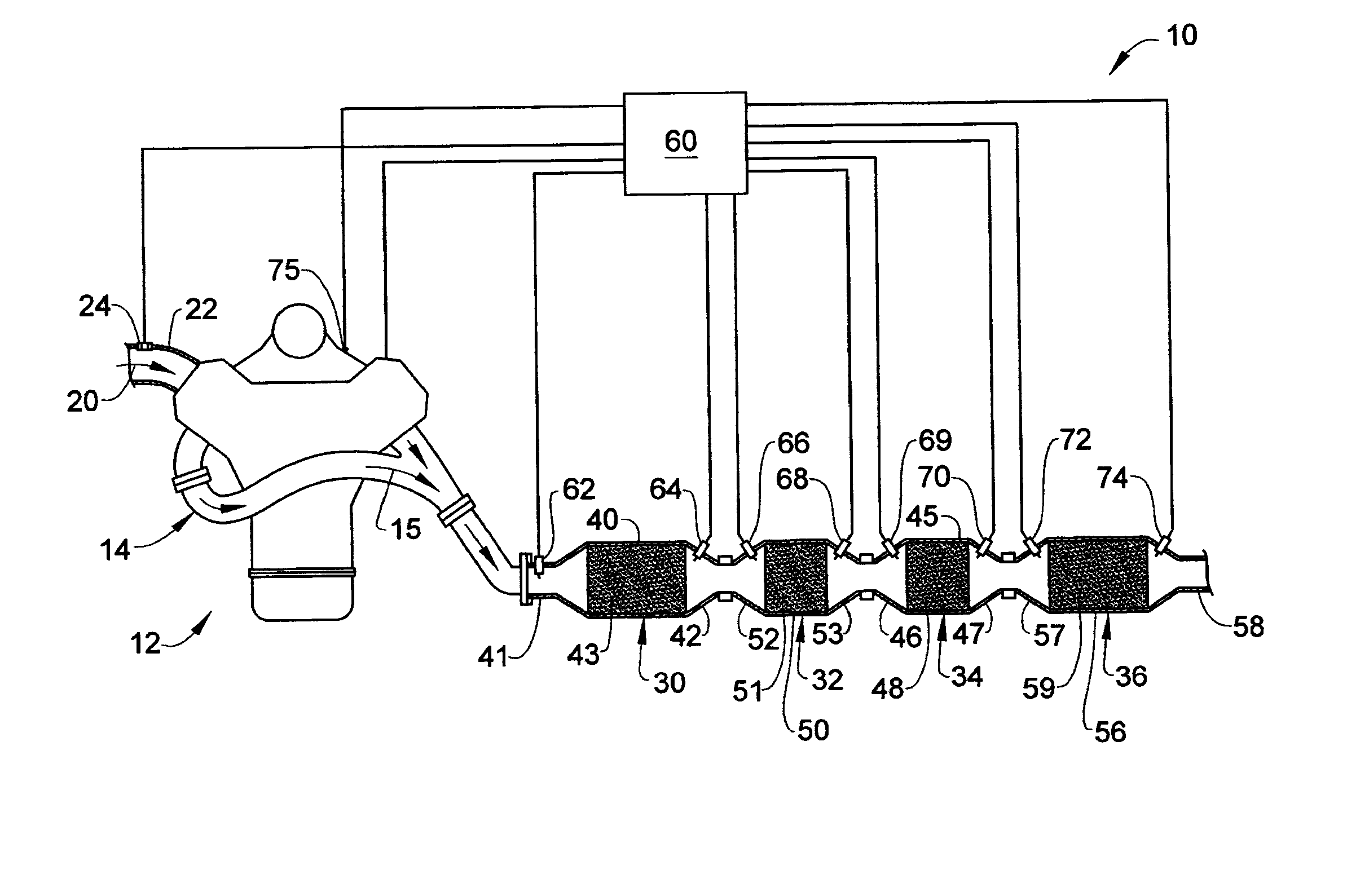 Particulate filter device monitoring system for an internal combustion engine