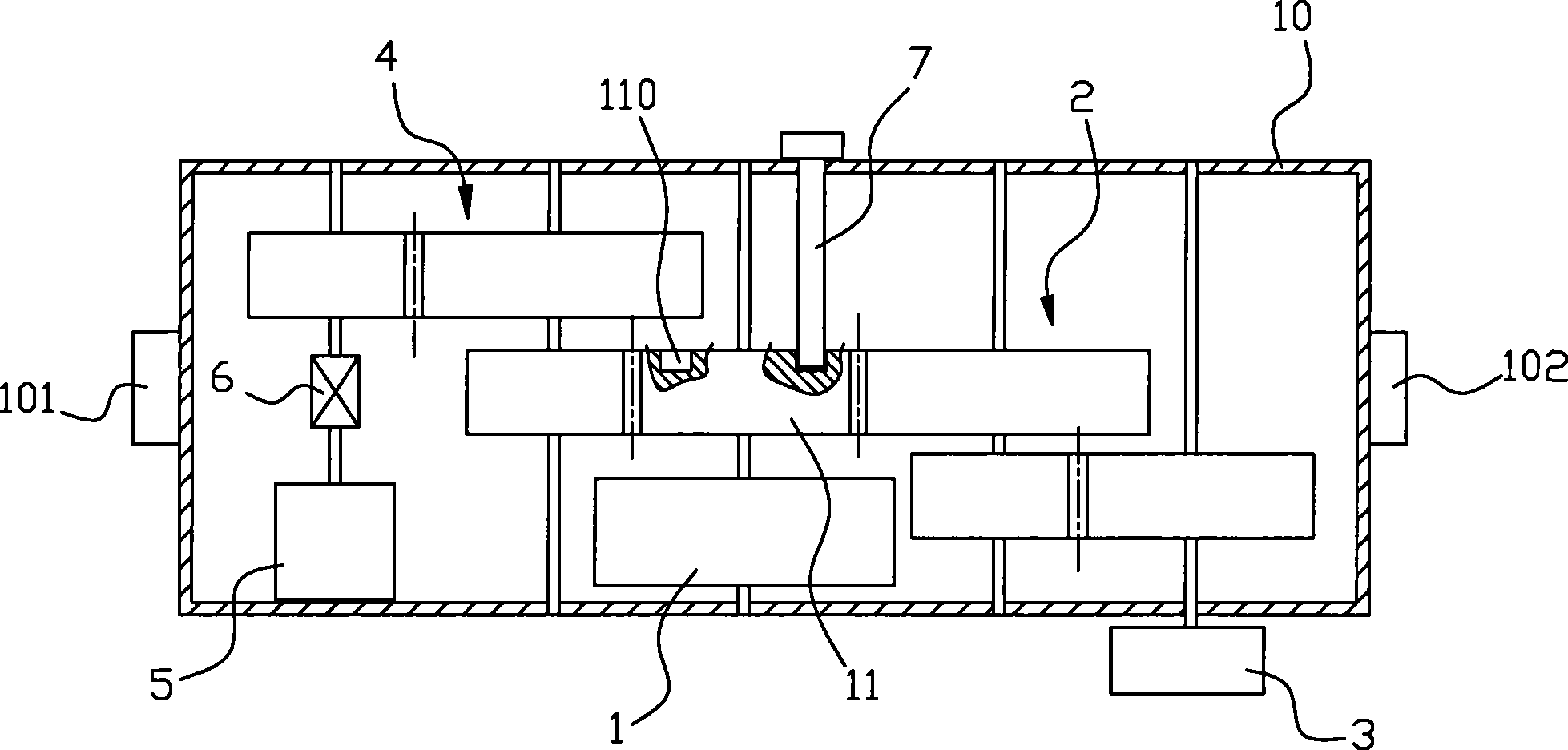 A mechanical energy storage battery