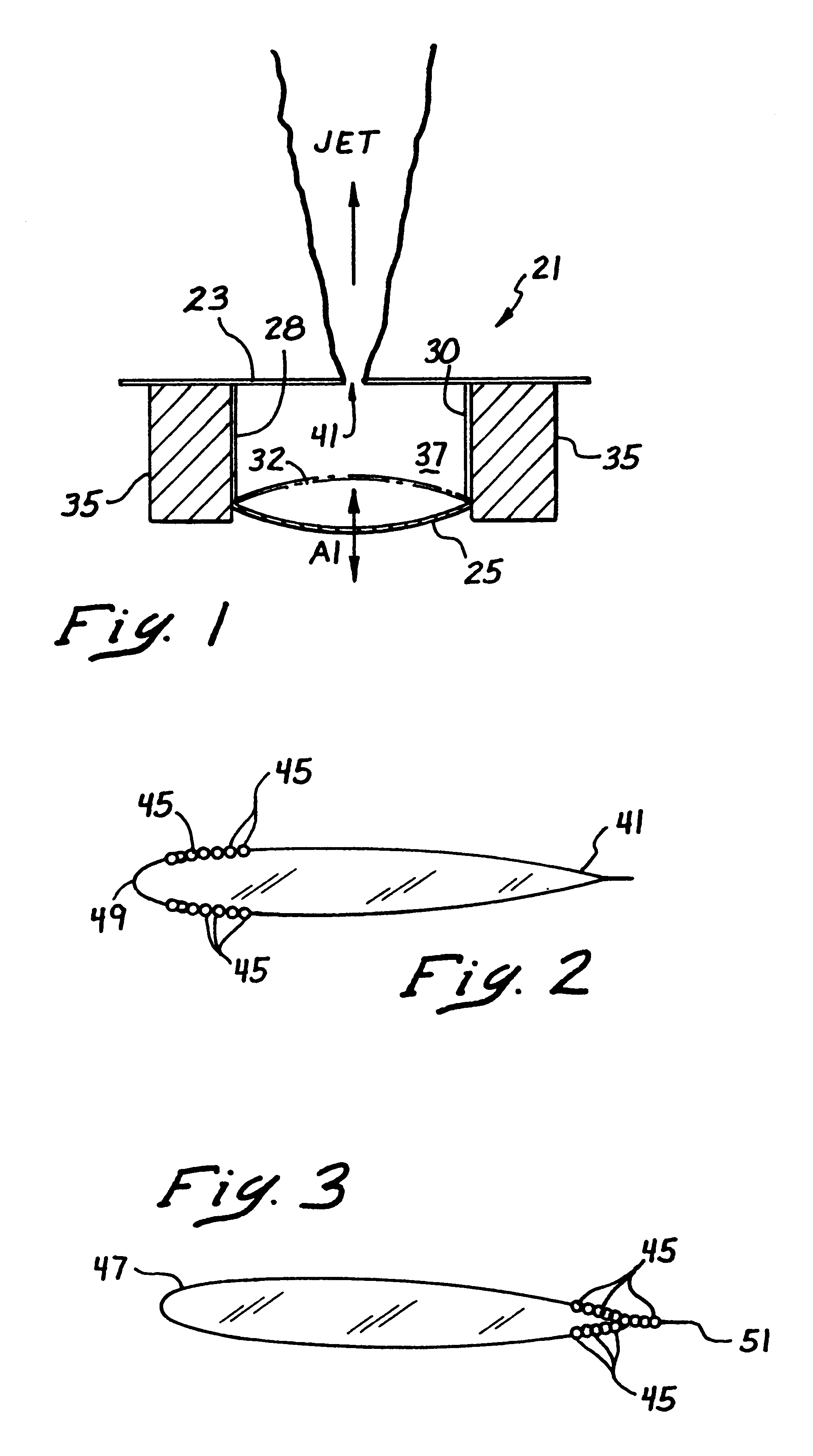 Oscillating air jets for reducing HSI noise