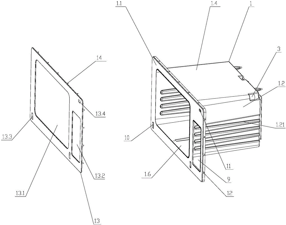 Plastic cavity structure of steam boiler