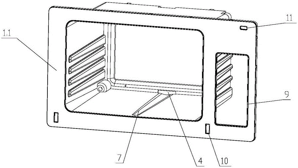 Plastic cavity structure of steam boiler