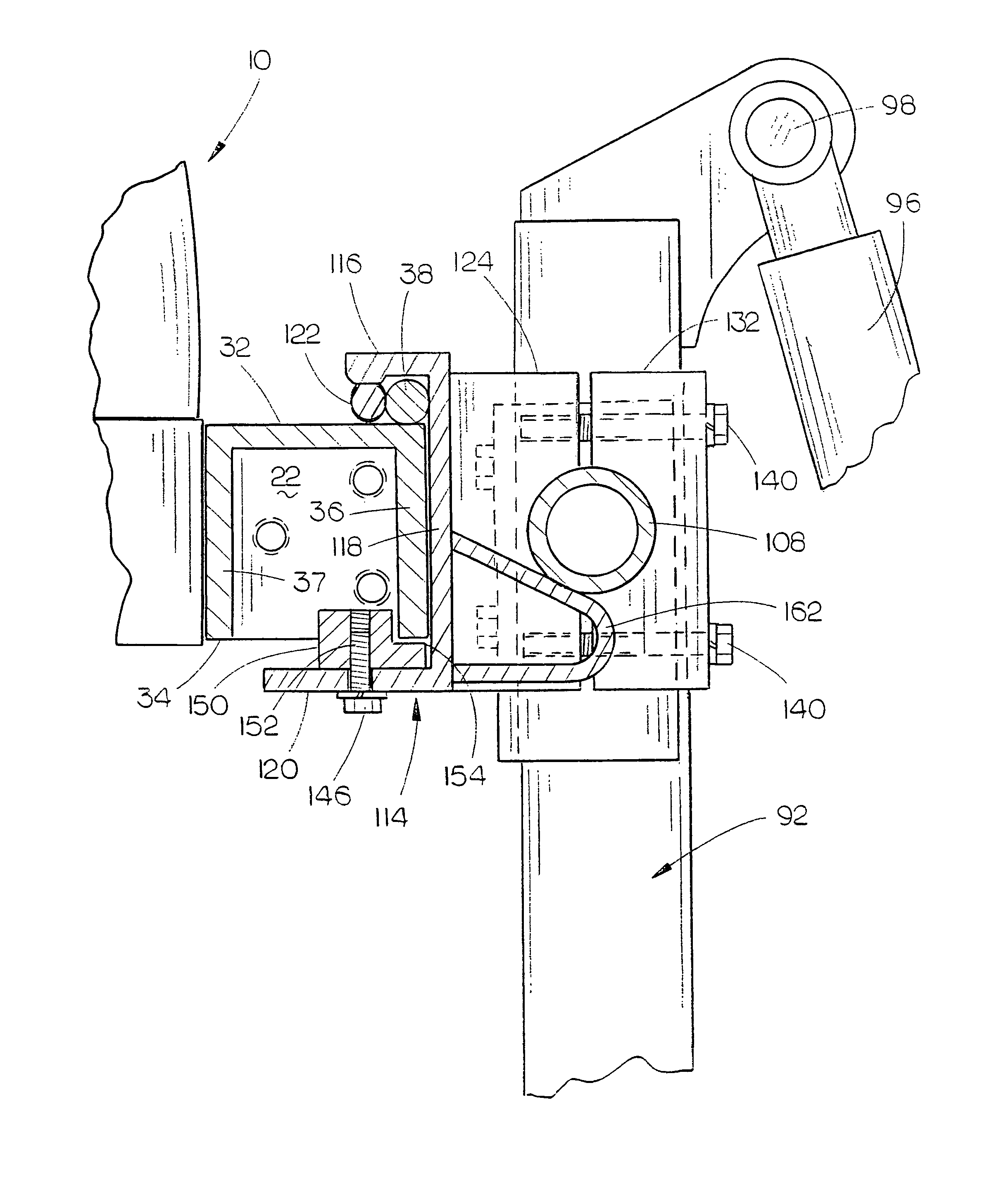 Tractor-mounted plow blade