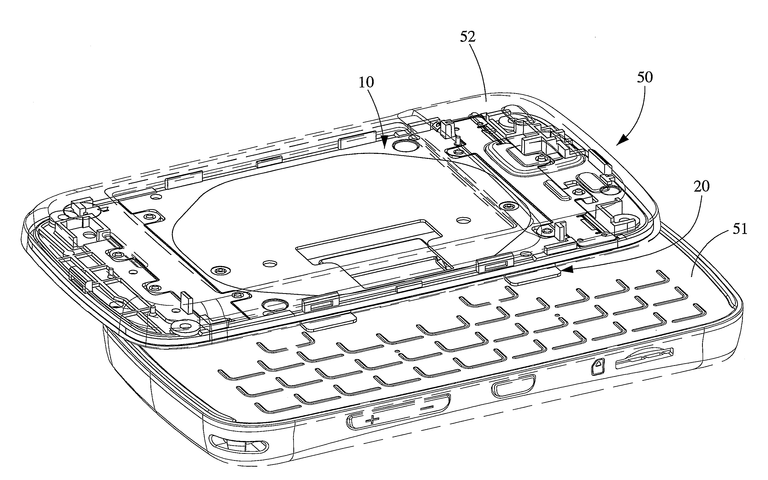 Sliding mechanism for cellular phone