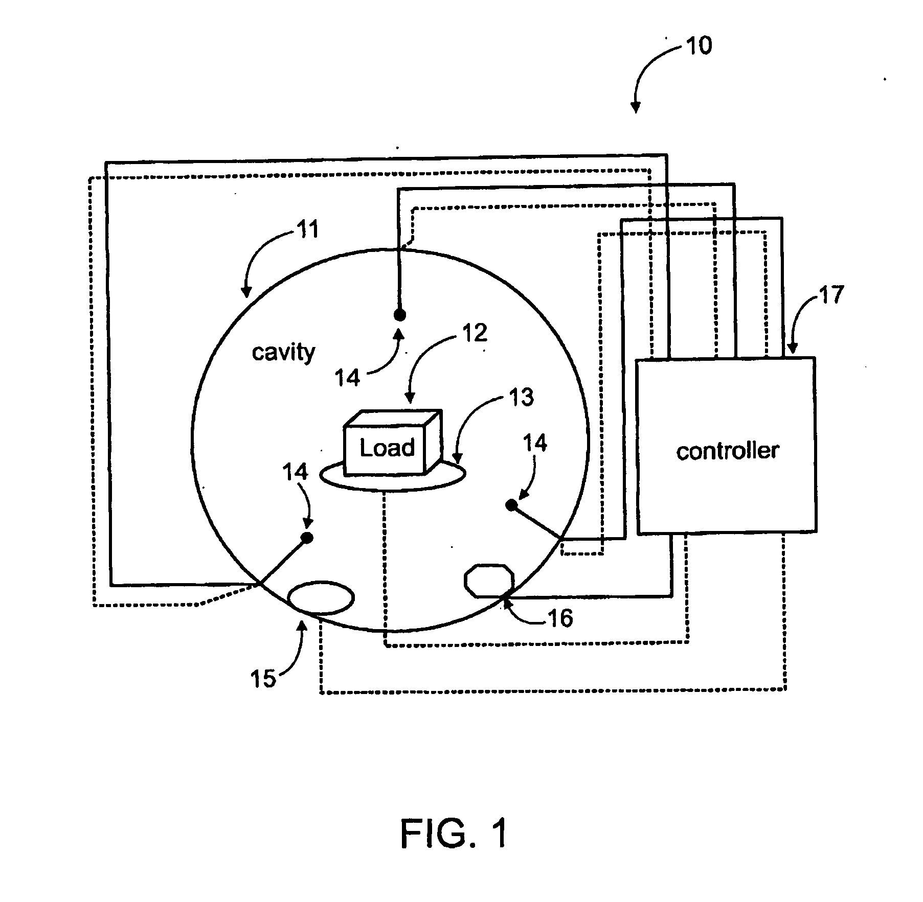 Device and method for heating using RF energy