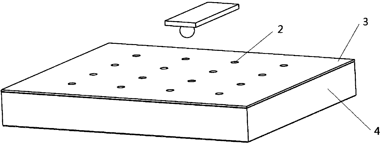 Preparation method of multi-tip array for large-area micromachining with flatness self-compensation