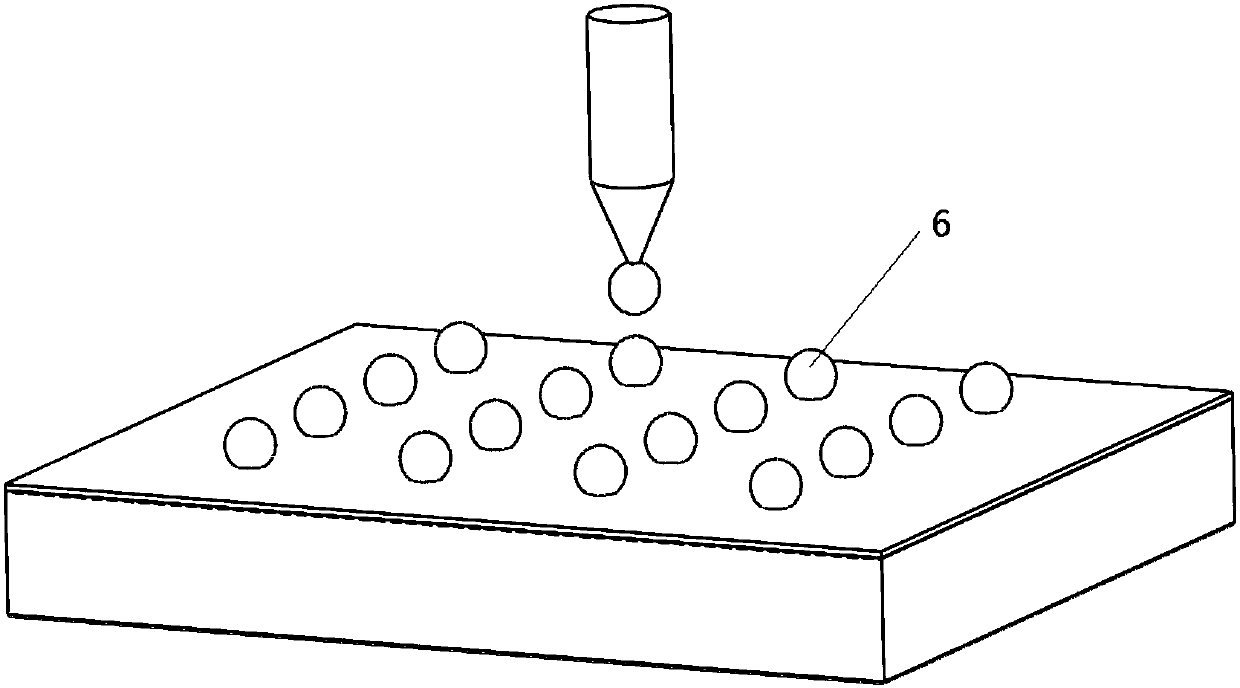 Preparation method of multi-tip array for large-area micromachining with flatness self-compensation