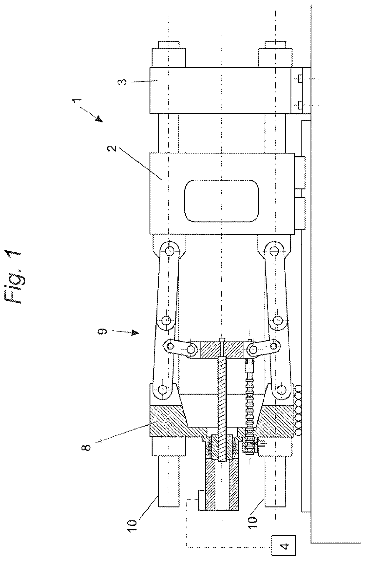 Method for moving a movable platen