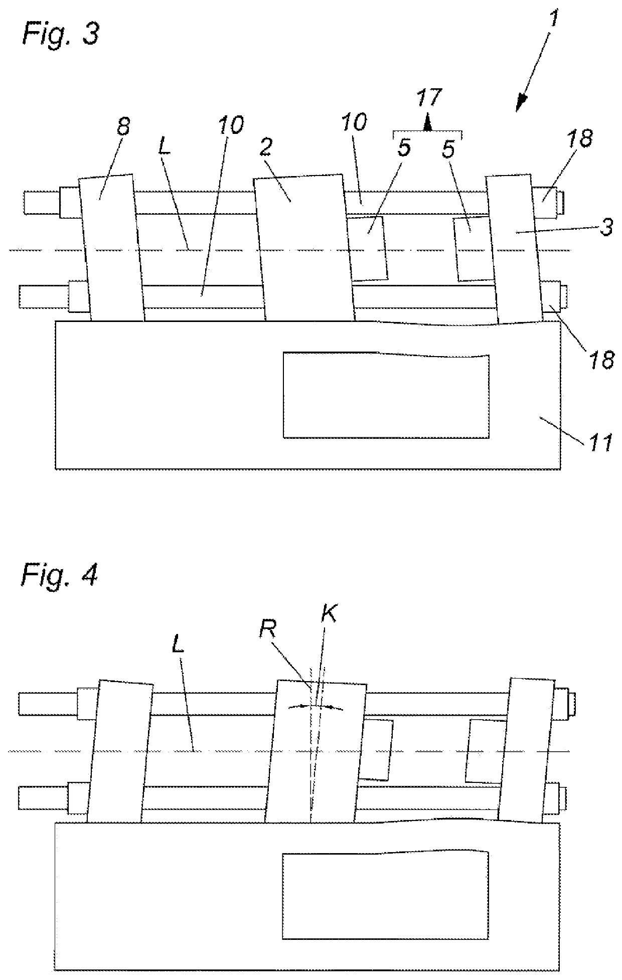 Method for moving a movable platen